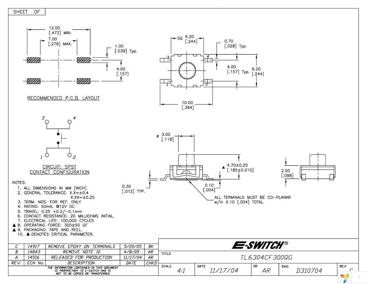 TL6304CF300QG Page 1