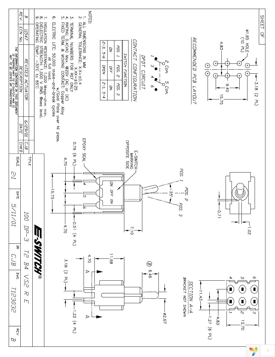 100DP3T2B4VS2RE Page 1