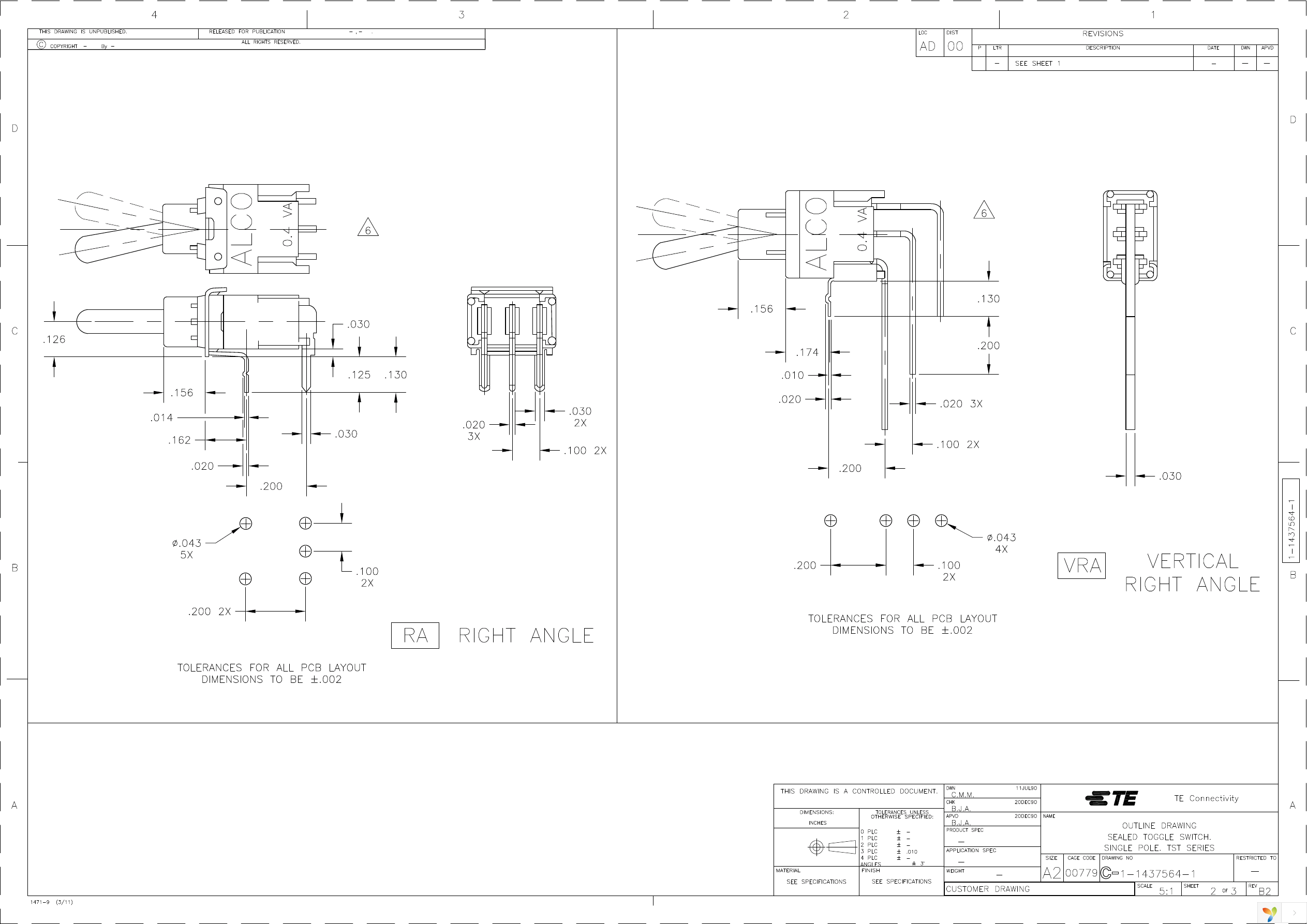 TST11DGVRA1D Page 2