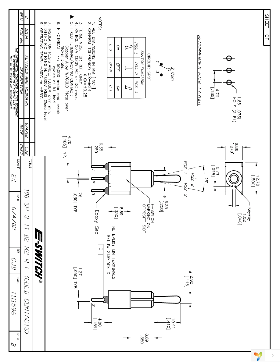 100SP3T1B2M2RE Page 1