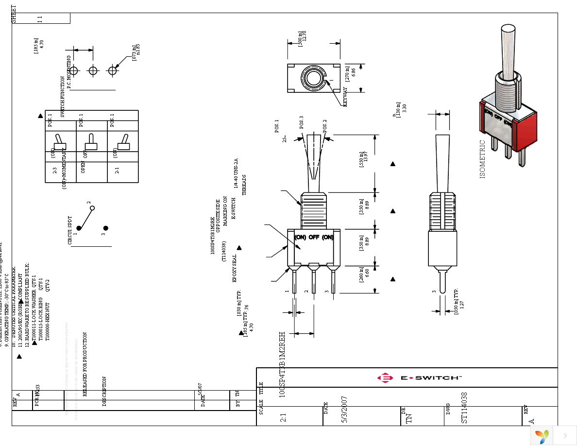 100SP4T3B1M2REH Page 1