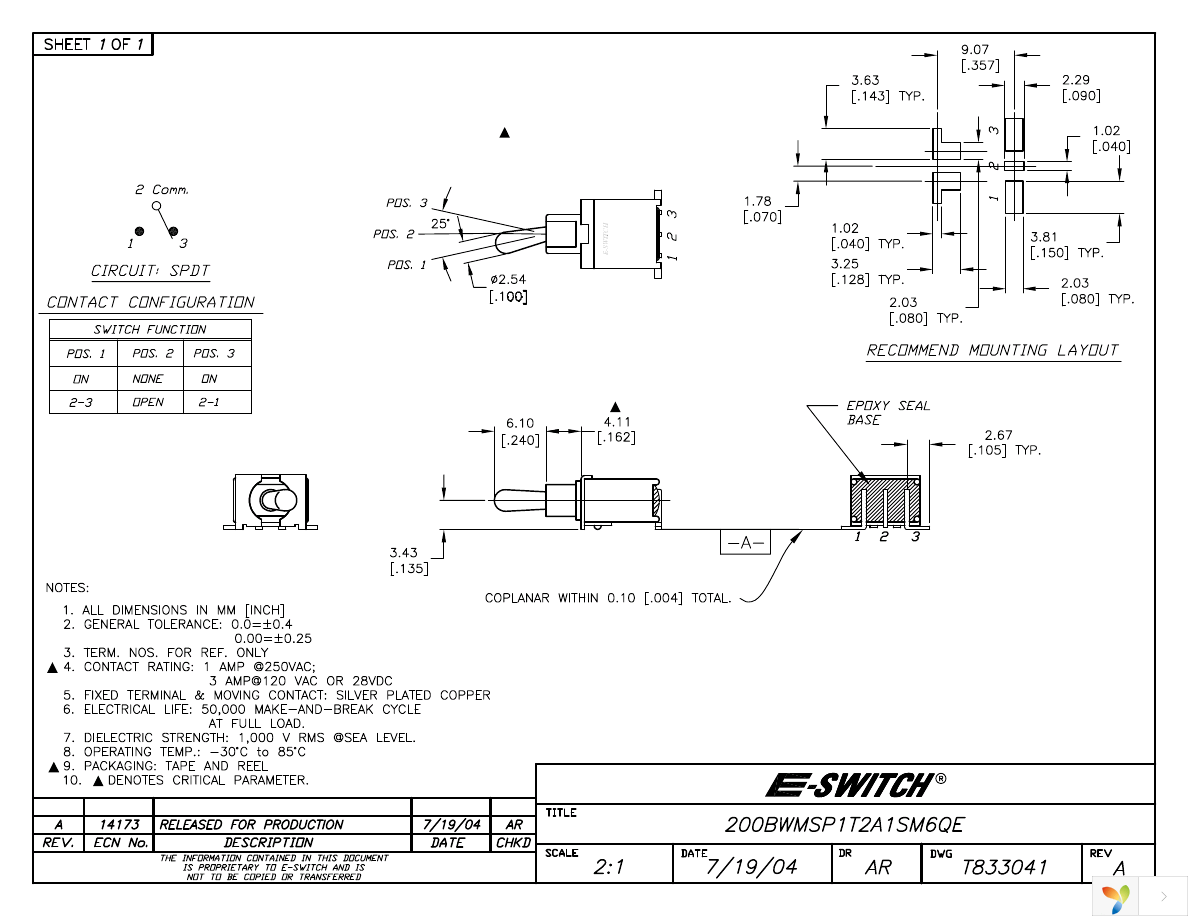 200BWMSP1T2A1SM6QE Page 1