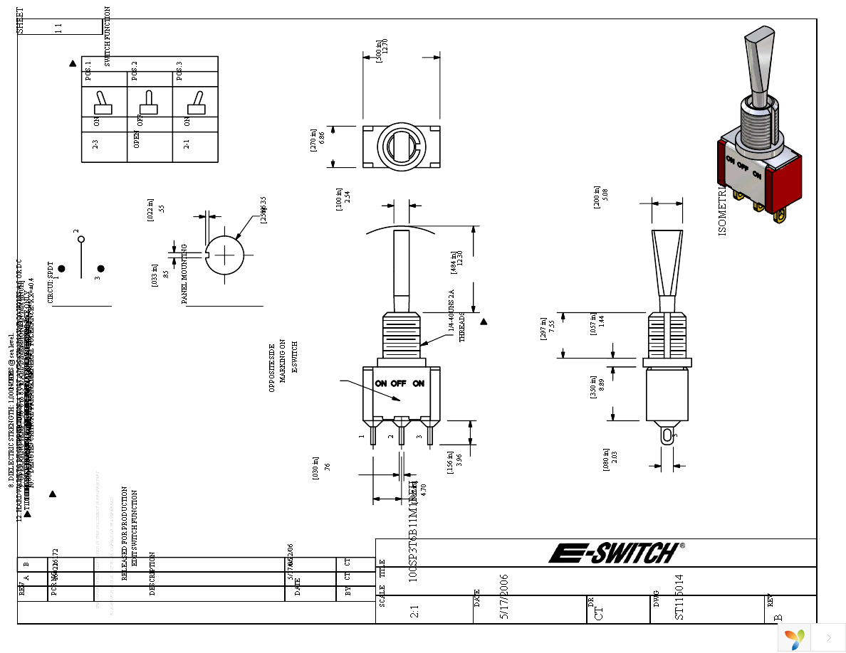 100SP3T6B11M1REH Page 1