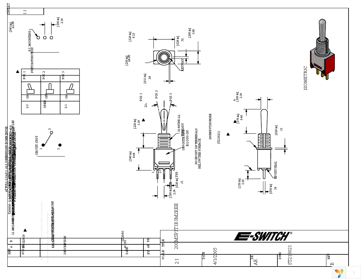 200MSP3T1B3M2REH Page 1