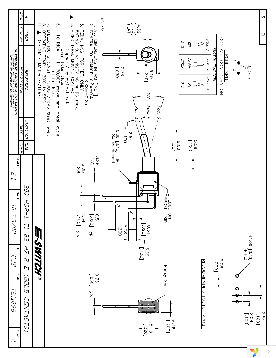 200MSP1T1B2M7RE Page 1