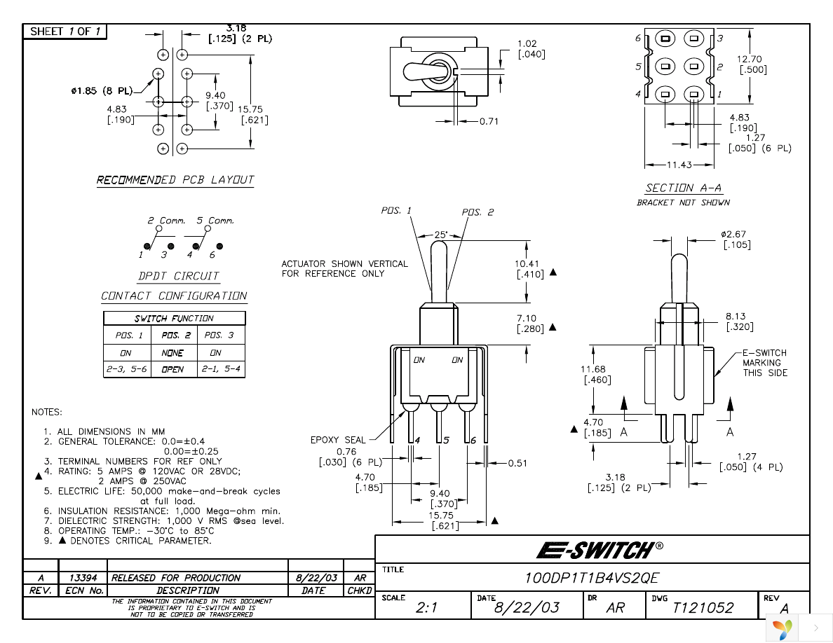 100DP1T1B4VS2QE Page 1