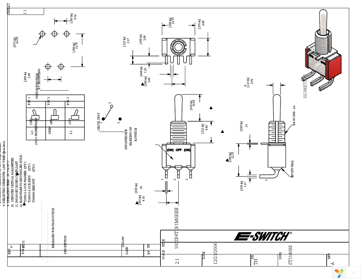 100SP4T1B1M6REH Page 1