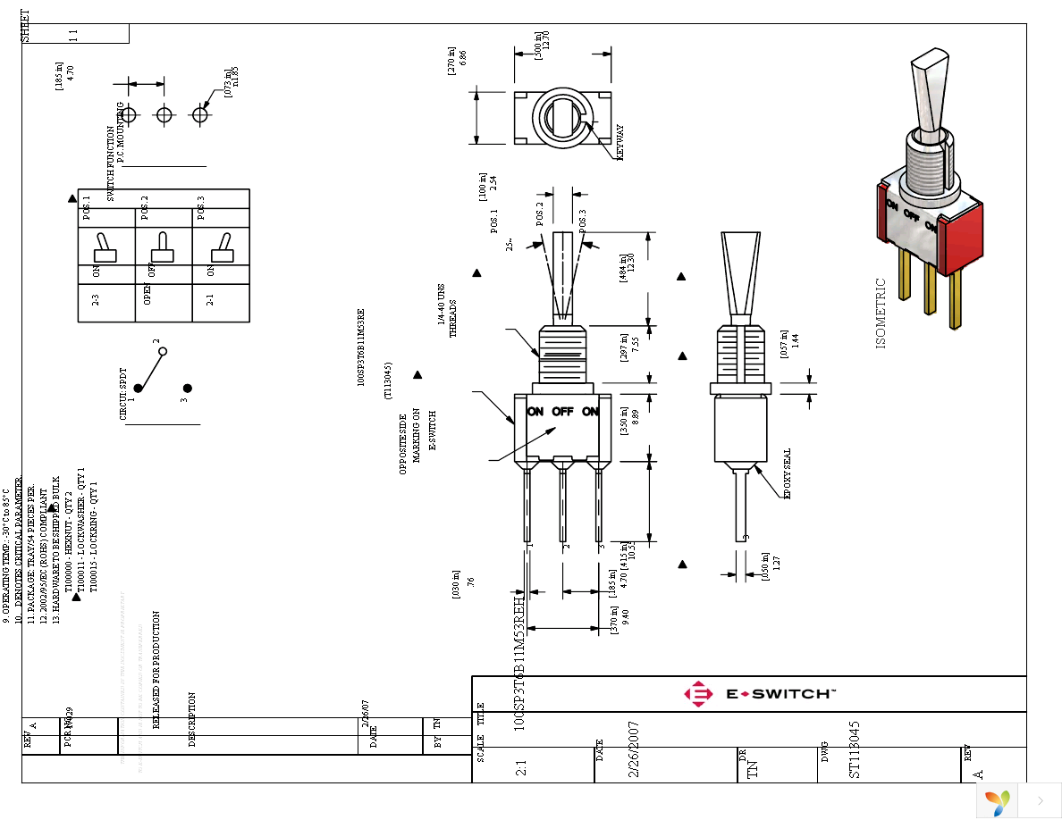 100SP3T6B11M53REH Page 1