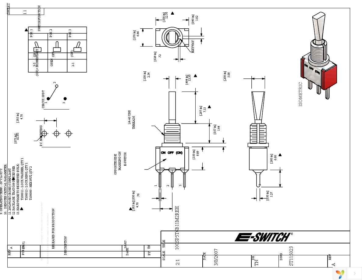 100SP5T6B11M2REH Page 1