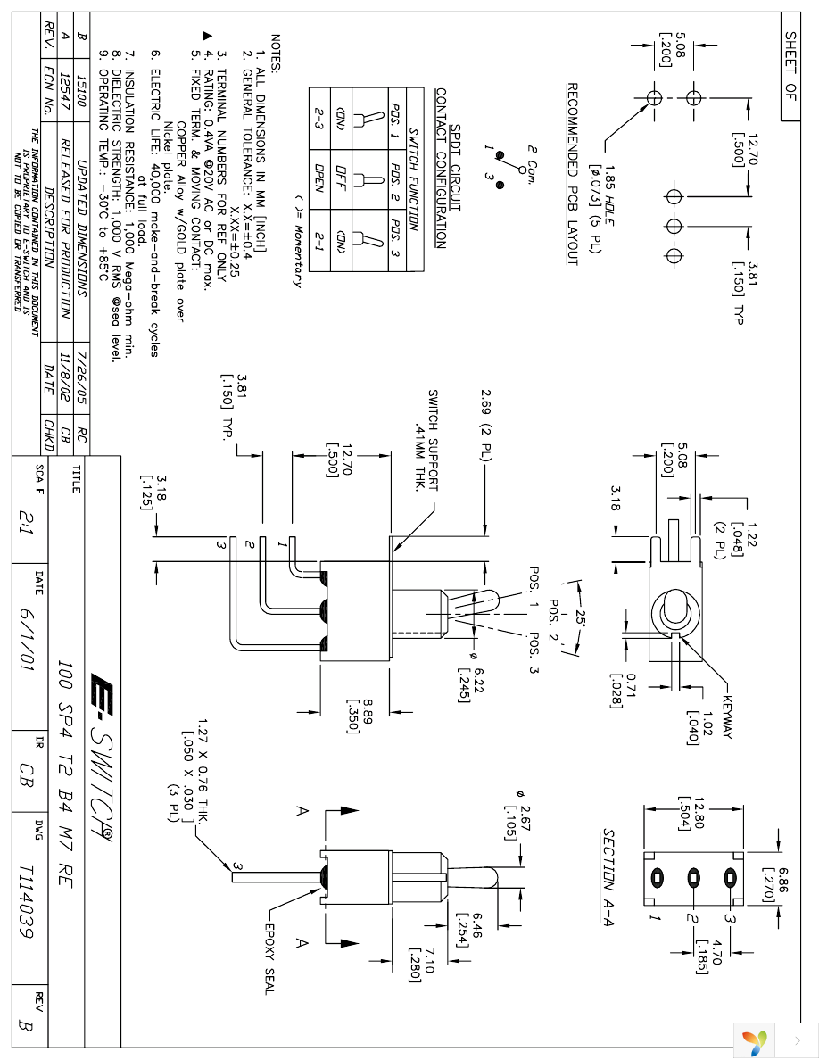 100SP4T2B4M7RE Page 1