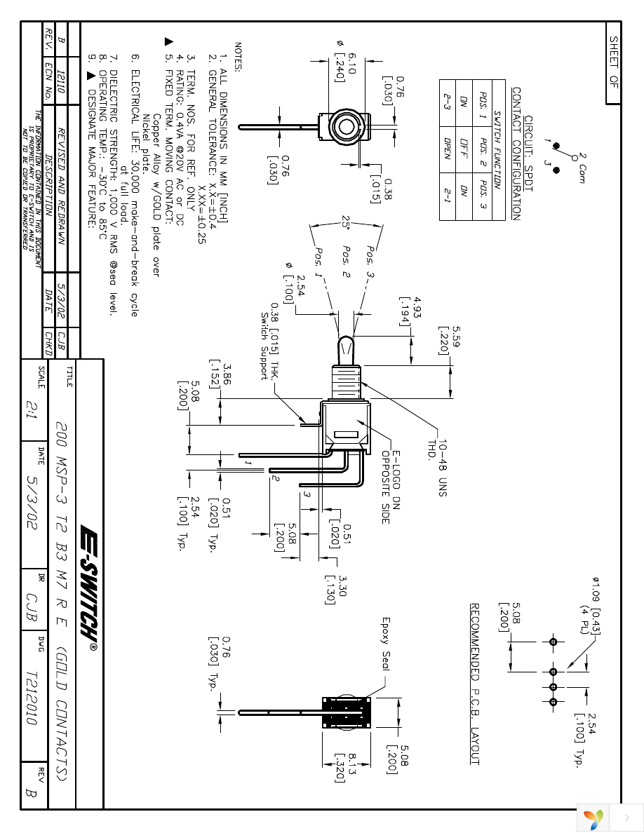 200MSP3T2B3M7RE Page 1