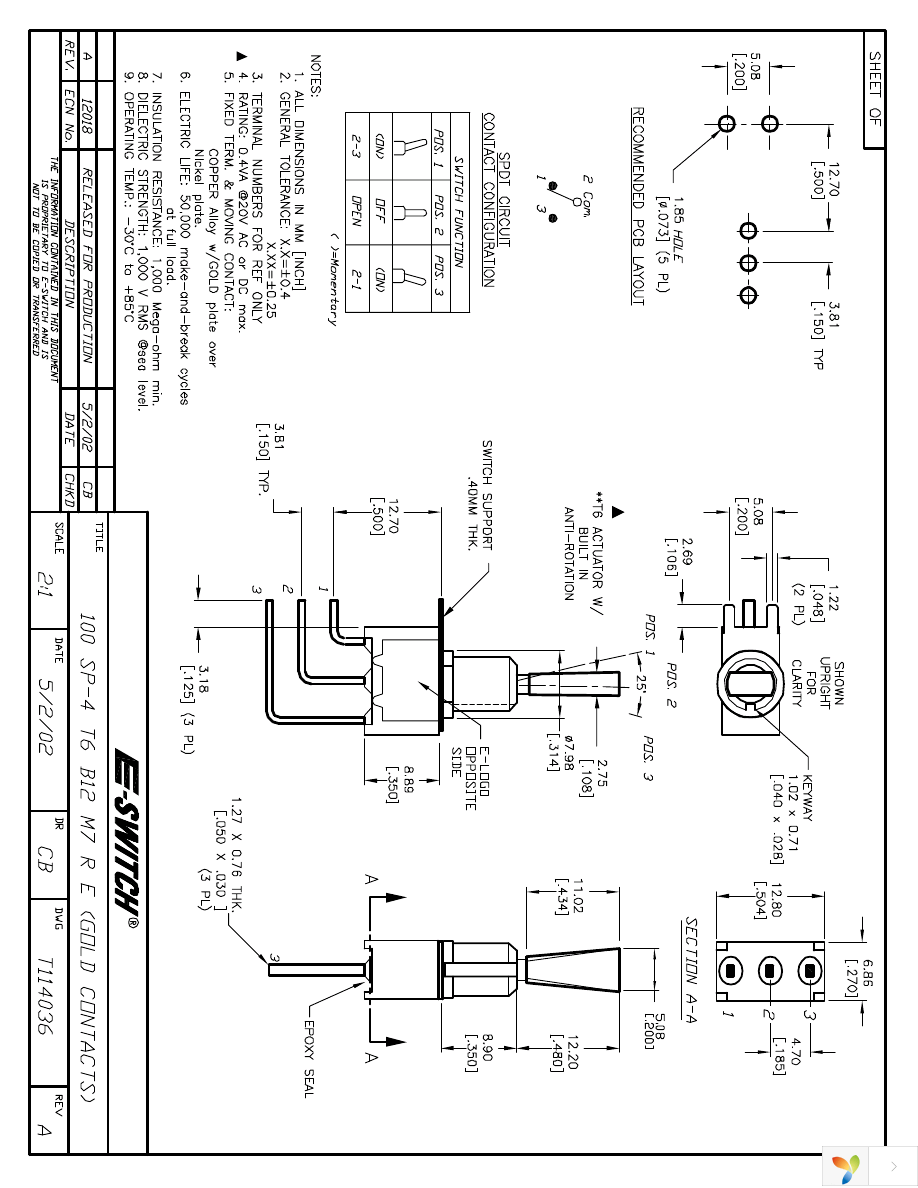 100SP4T6B12M7RE Page 1