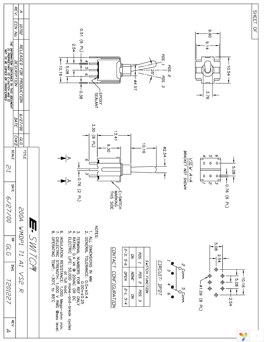 200AWMDP1T1A1VS2RE Page 1