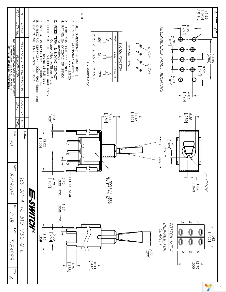 100DP4T6B12VS5QE Page 1