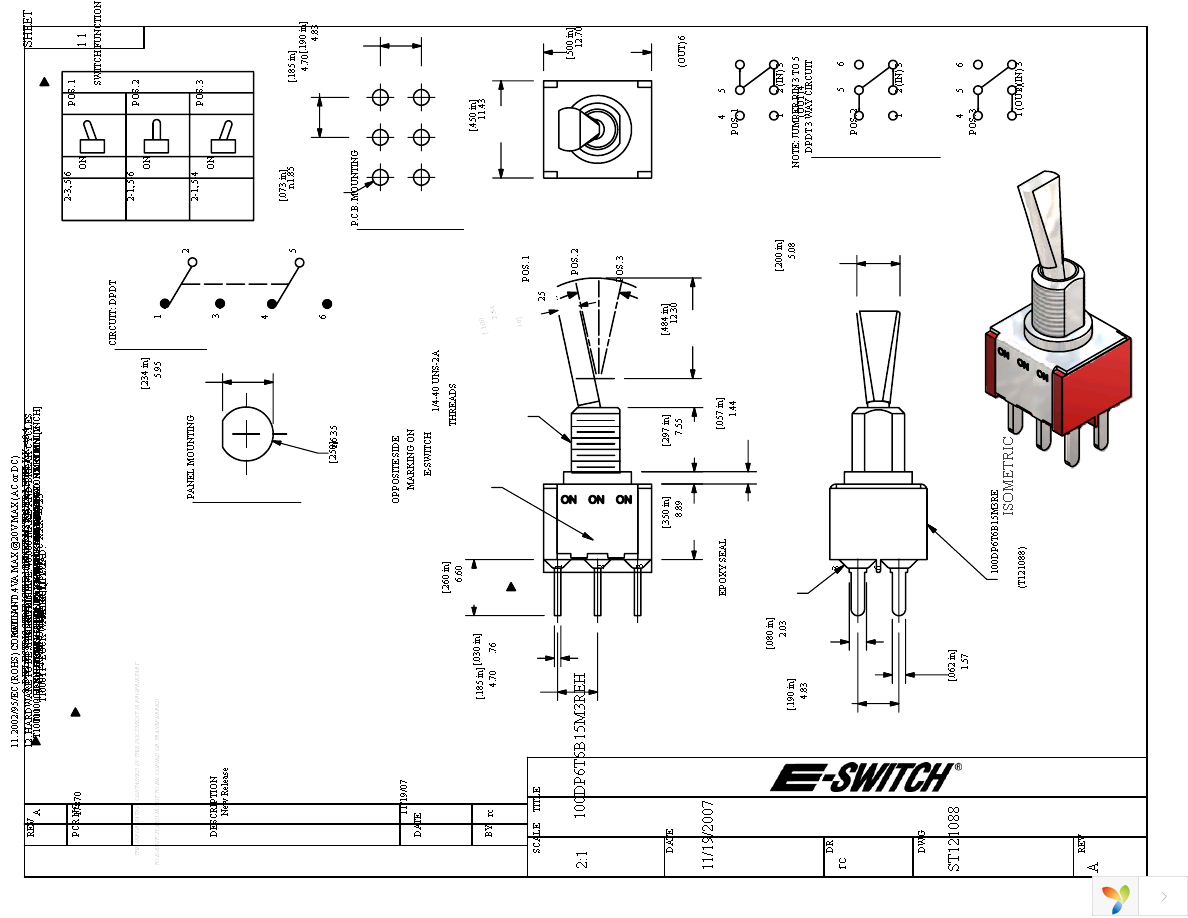 100DP6T6B15M3REH Page 1