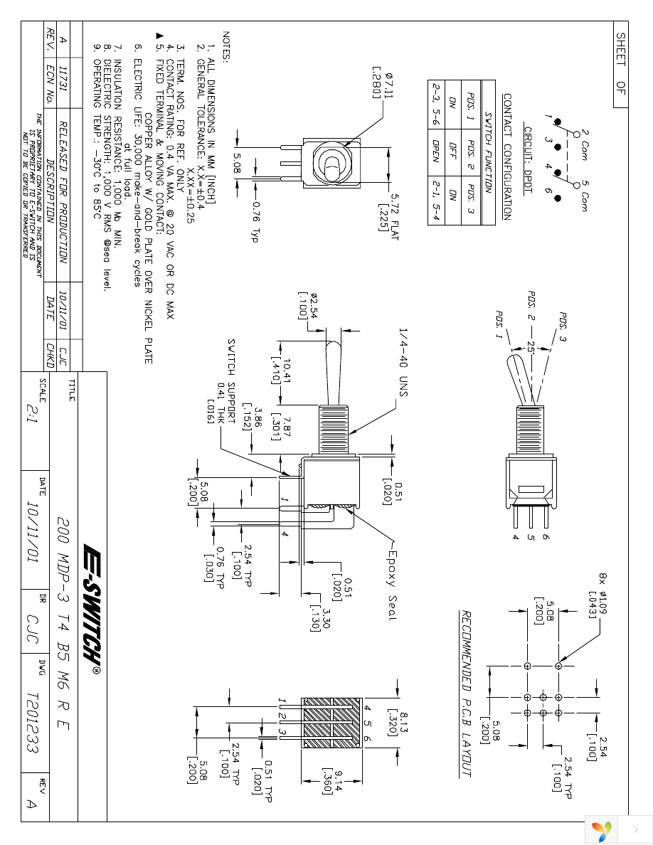 200MDP3T4B5M6RE Page 1