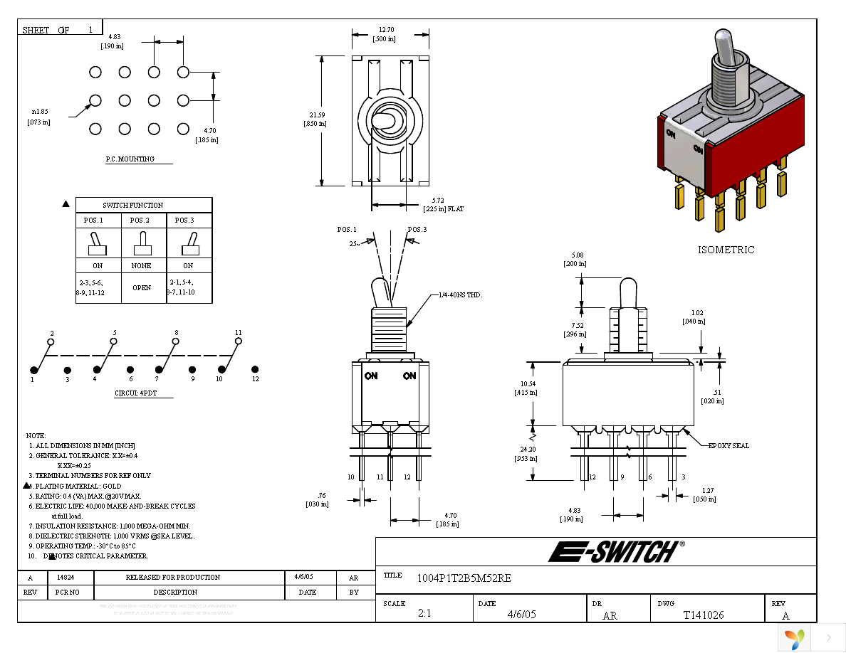 1004P1T2B5M52RE Page 1