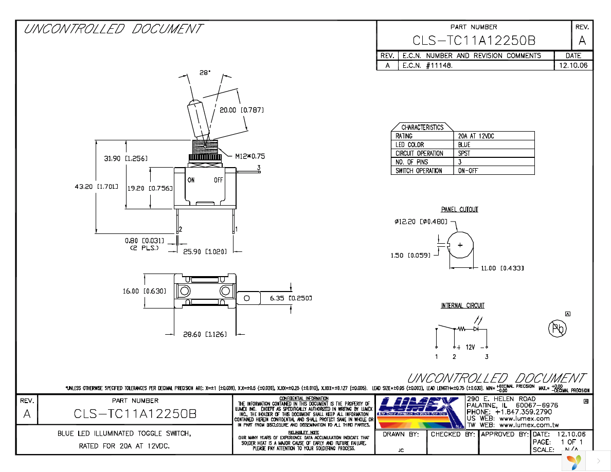 CLS-TC11A12250B Page 1