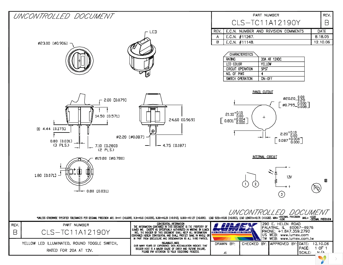 CLS-TC11A12190Y Page 1