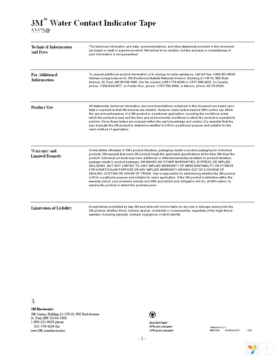 3M5557NP-2MMSQ-100 Page 3