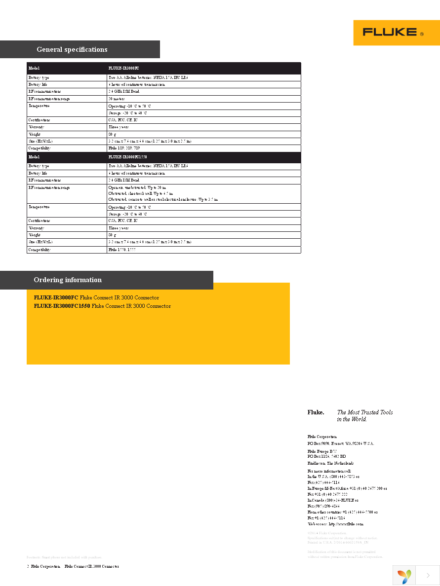 FLUKE-IR3000FC Page 2