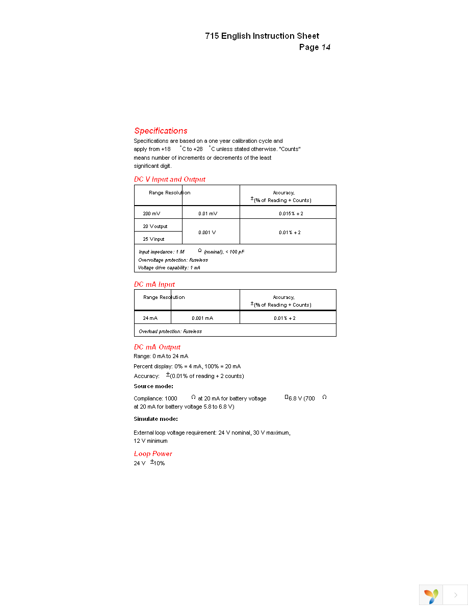 FLUKE-715 Page 14