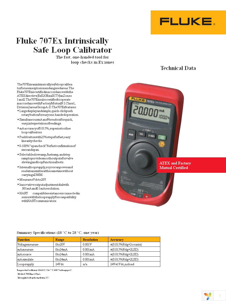 FLUKE-707EX Page 1