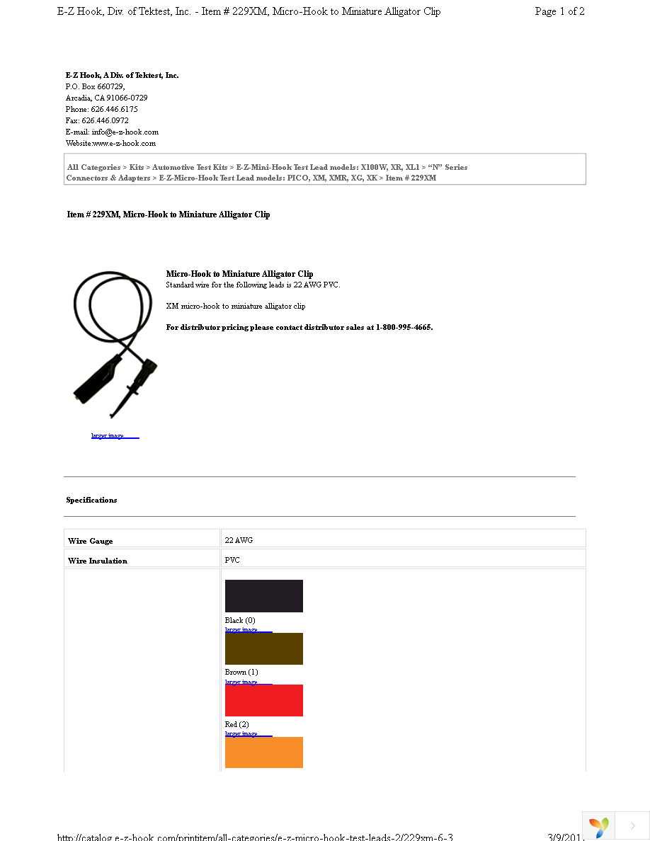 229XM-12BLK Page 1