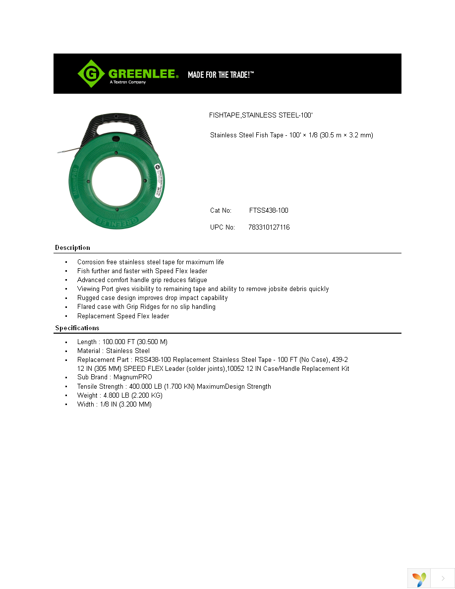 FTSS438-100 Page 1