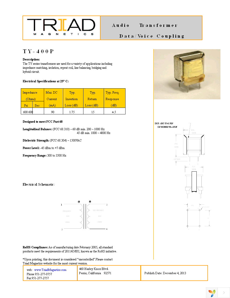 TY-400P Page 1