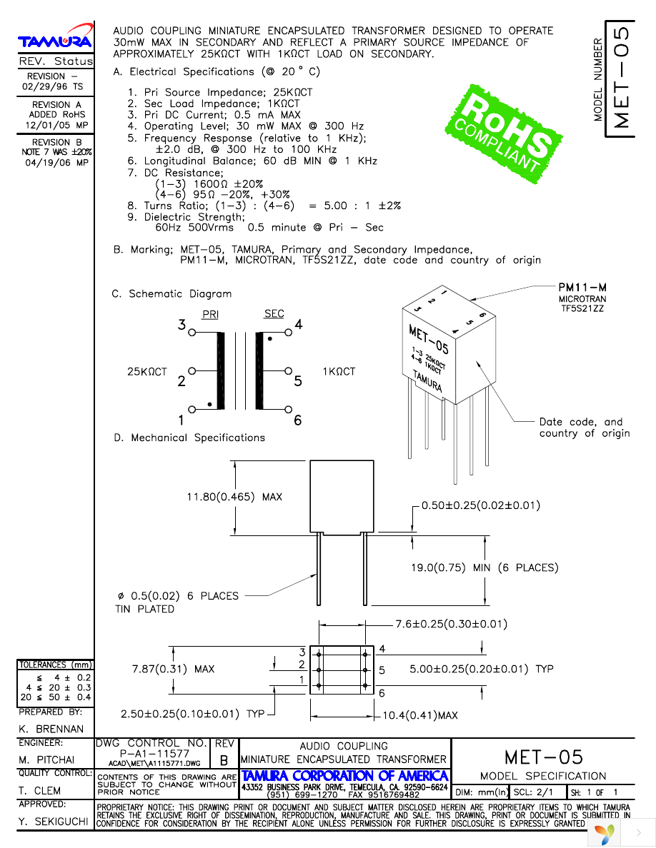 MET-05 Page 1