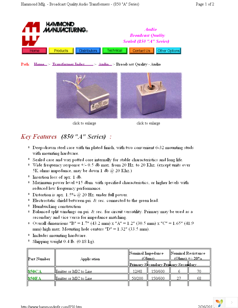 850CA Page 1