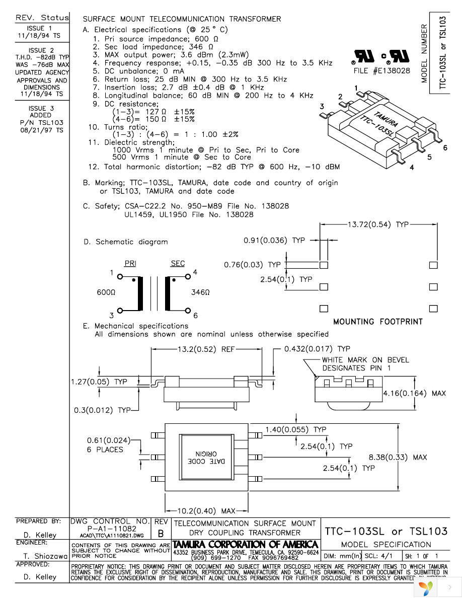 TTC-103SL Page 1