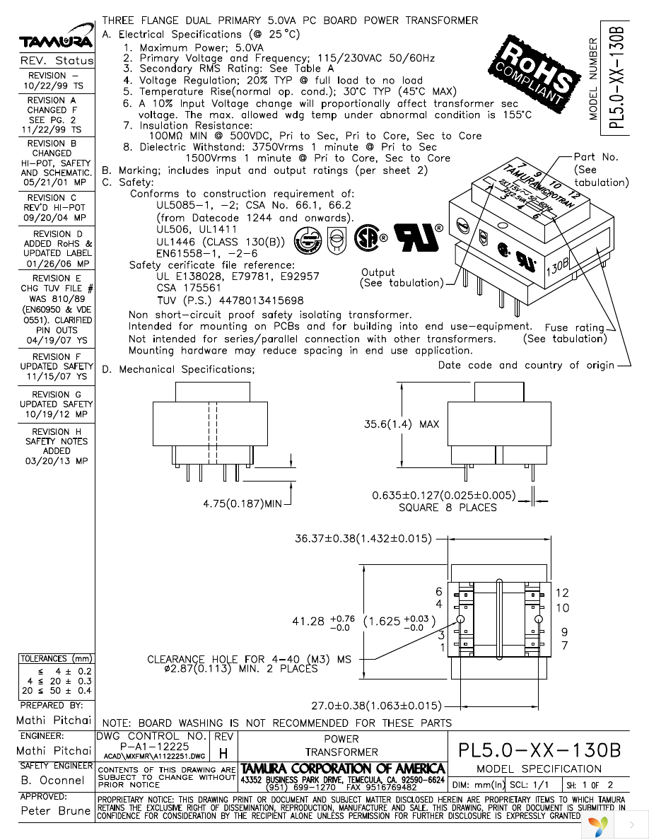 PL5.0-12-130B Page 1