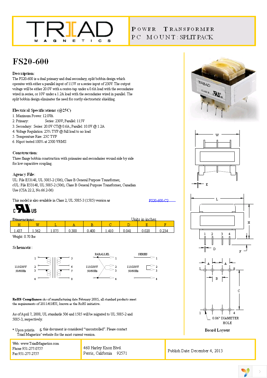 FS20-600 Page 1