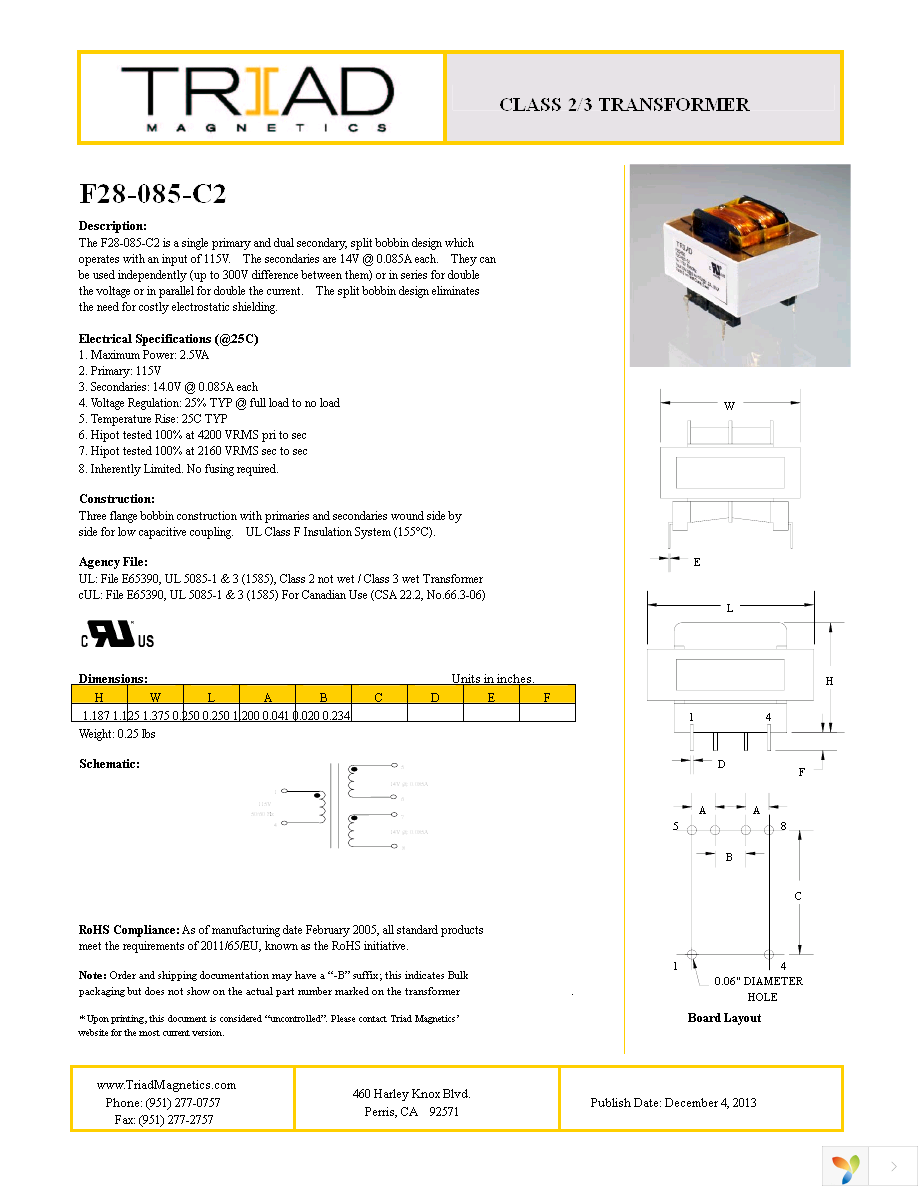 F28-085-C2-B Page 1