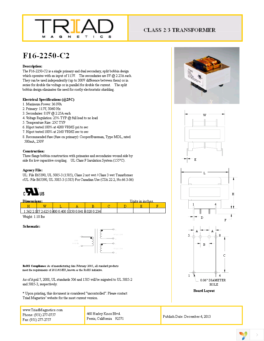 F16-2250-C2-B Page 1