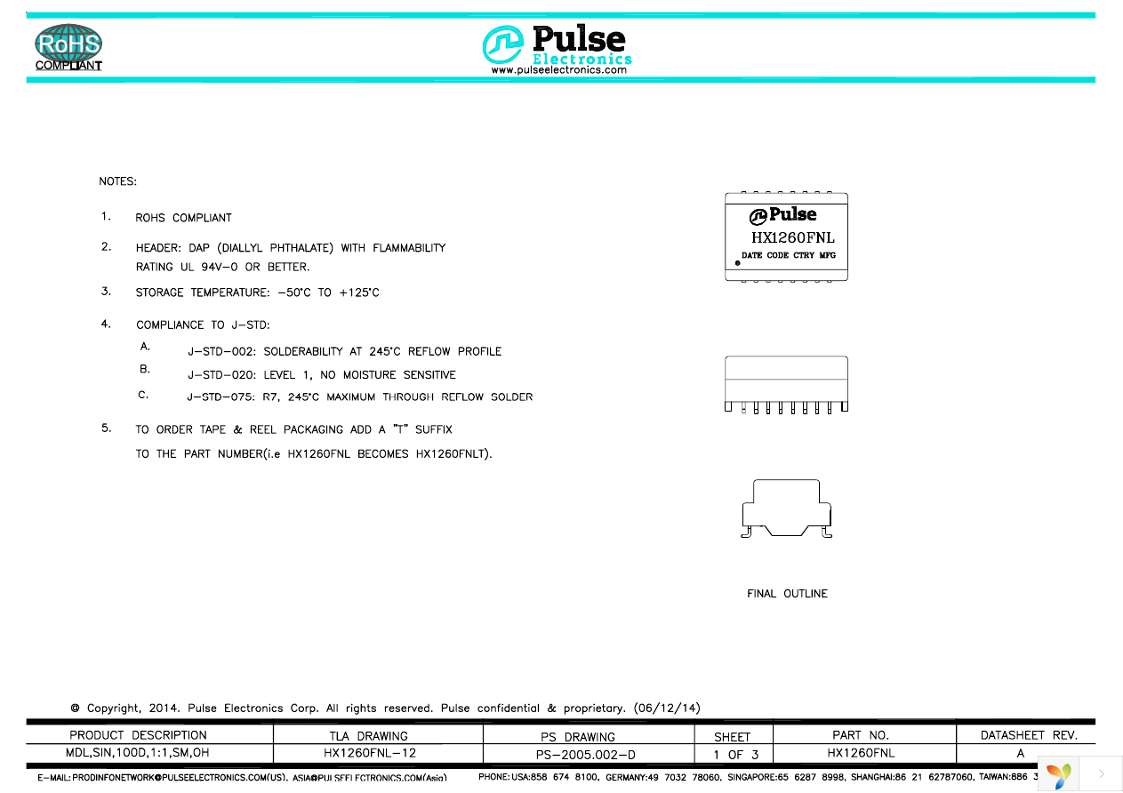 HX1260FNL Page 1