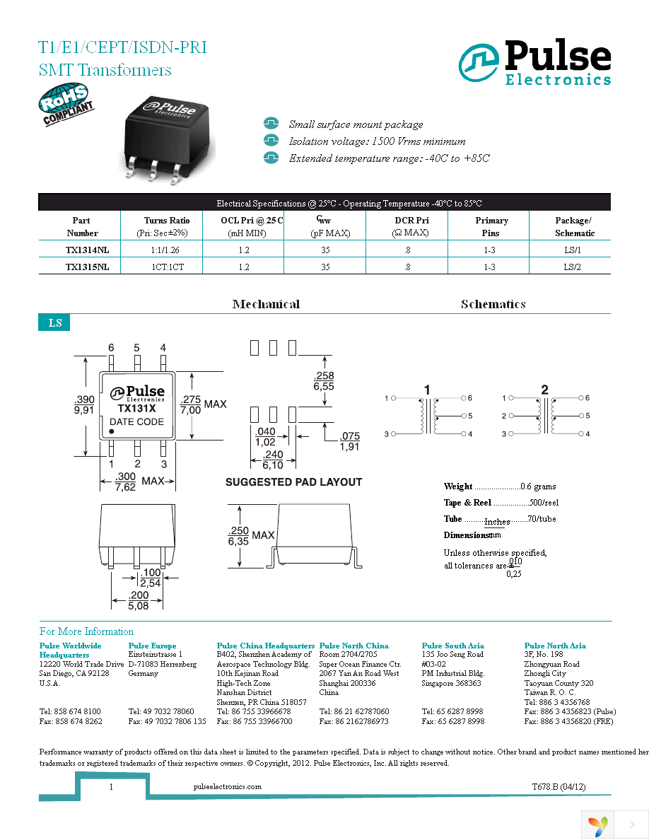 TX1315NL Page 1