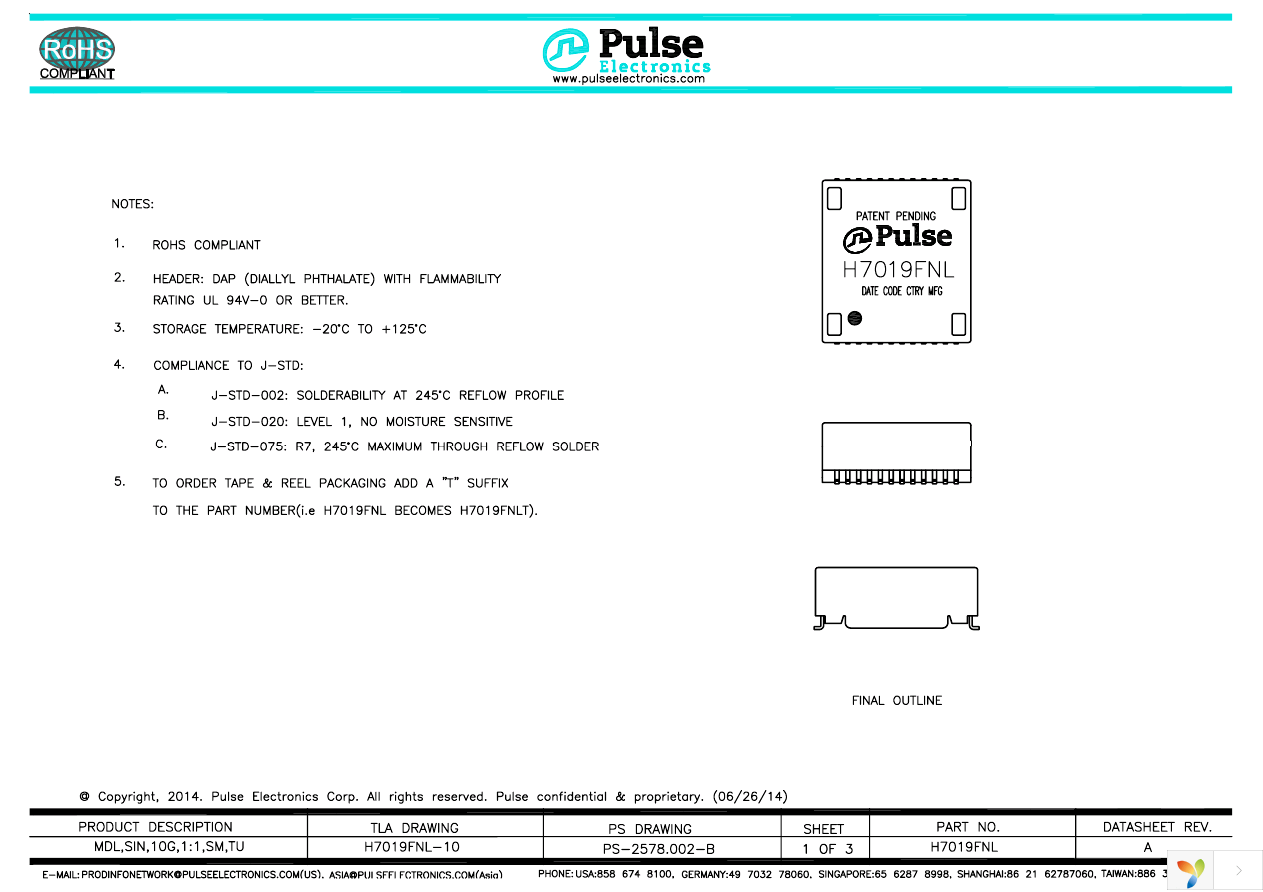 H7019FNL Page 1