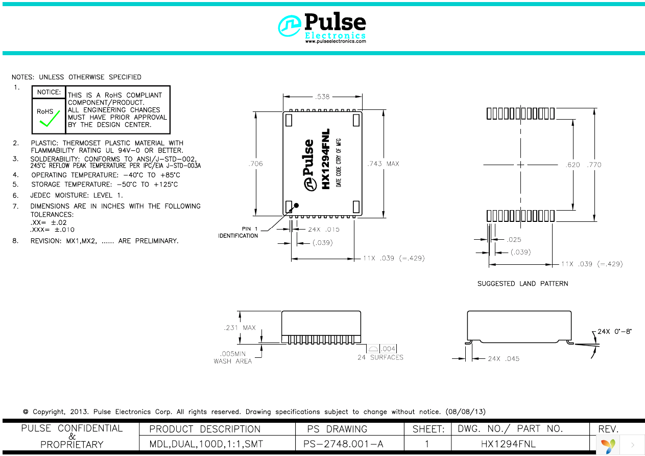 HX1294FNL Page 1