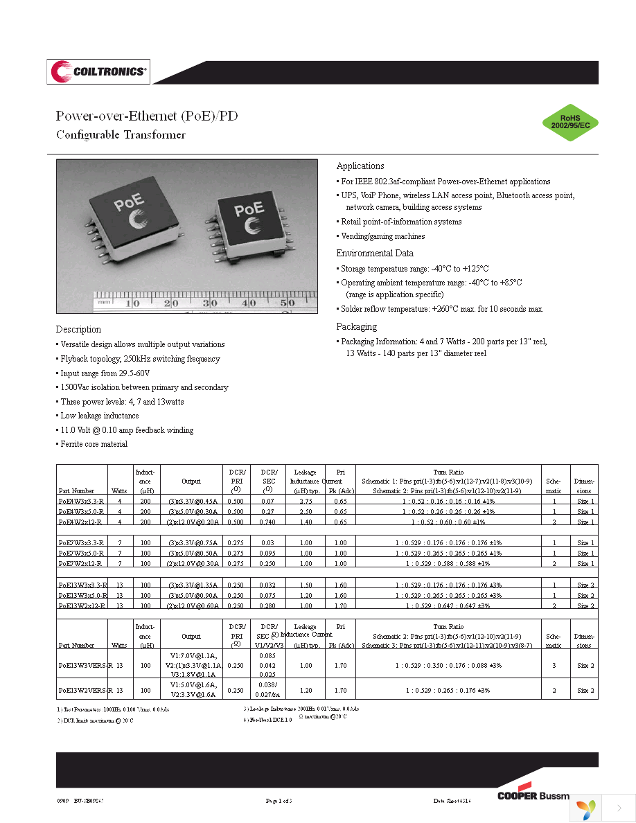 POE13W3X5.0-R Page 1