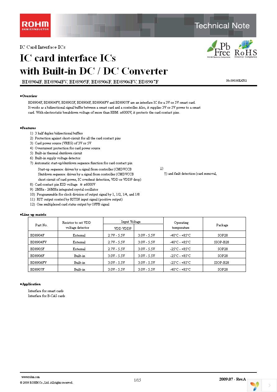 BD8906FV-E2 Page 1