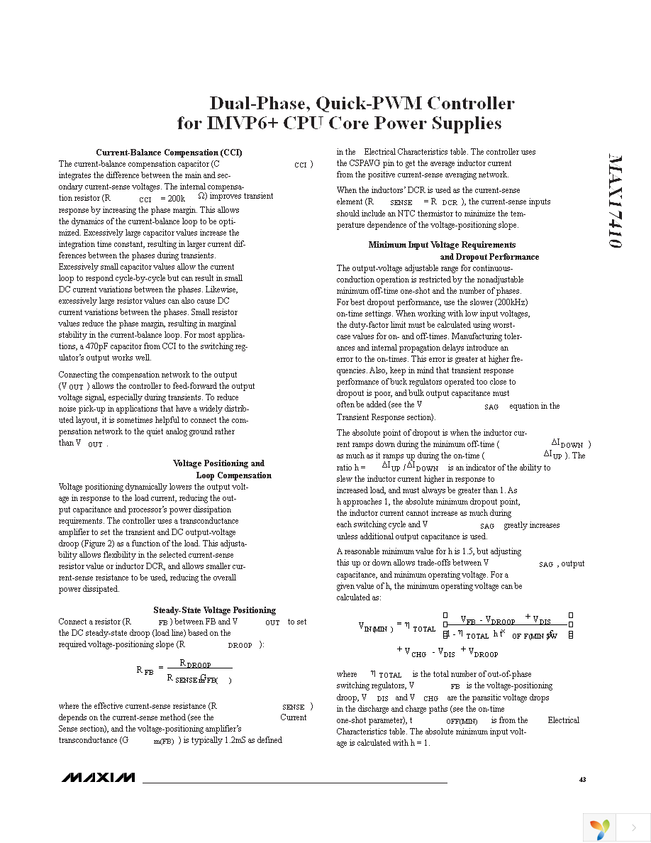 MAX17410GTM+T Page 43