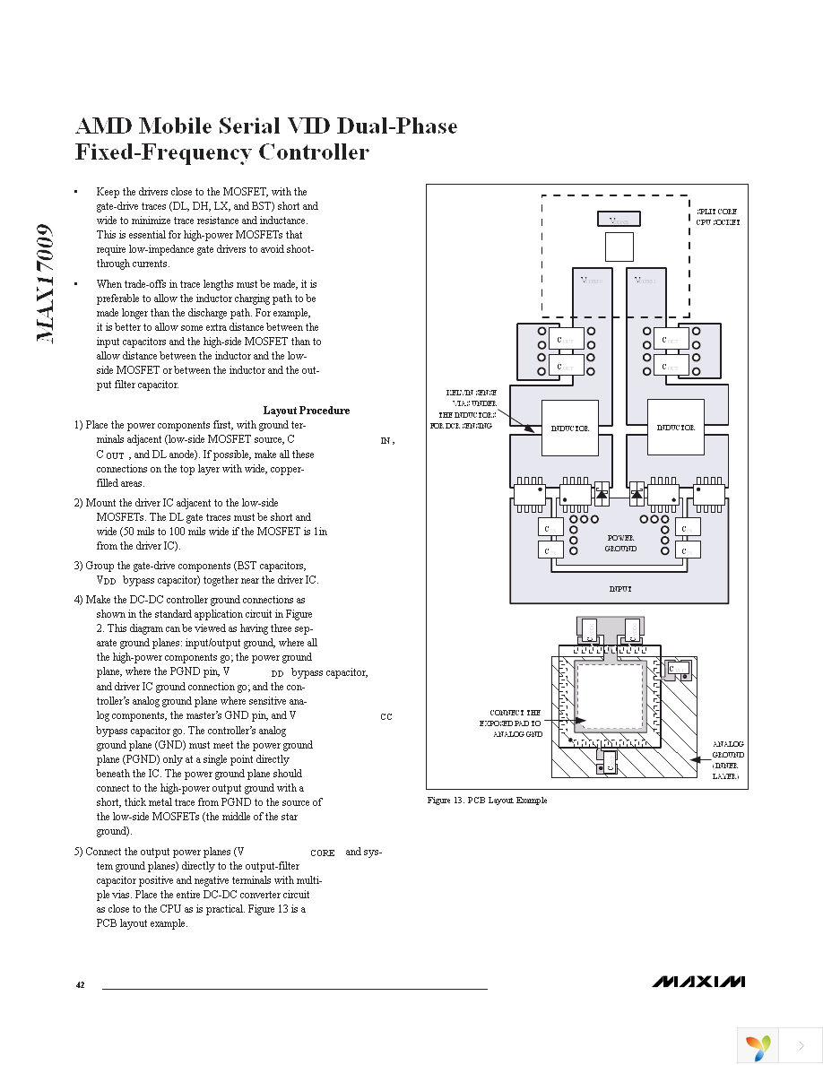 MAX17009GTL+T Page 42