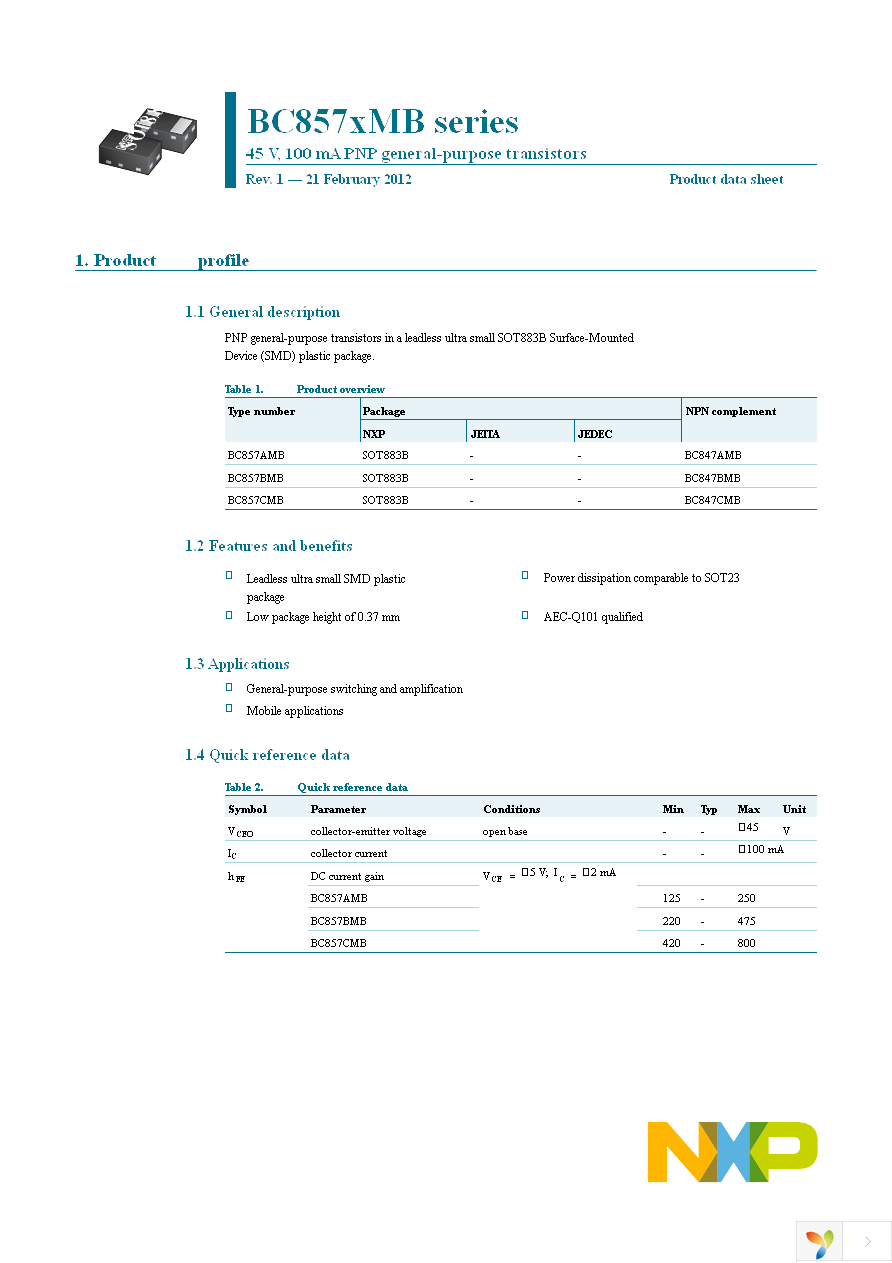 BC857BMB,315 Page 1