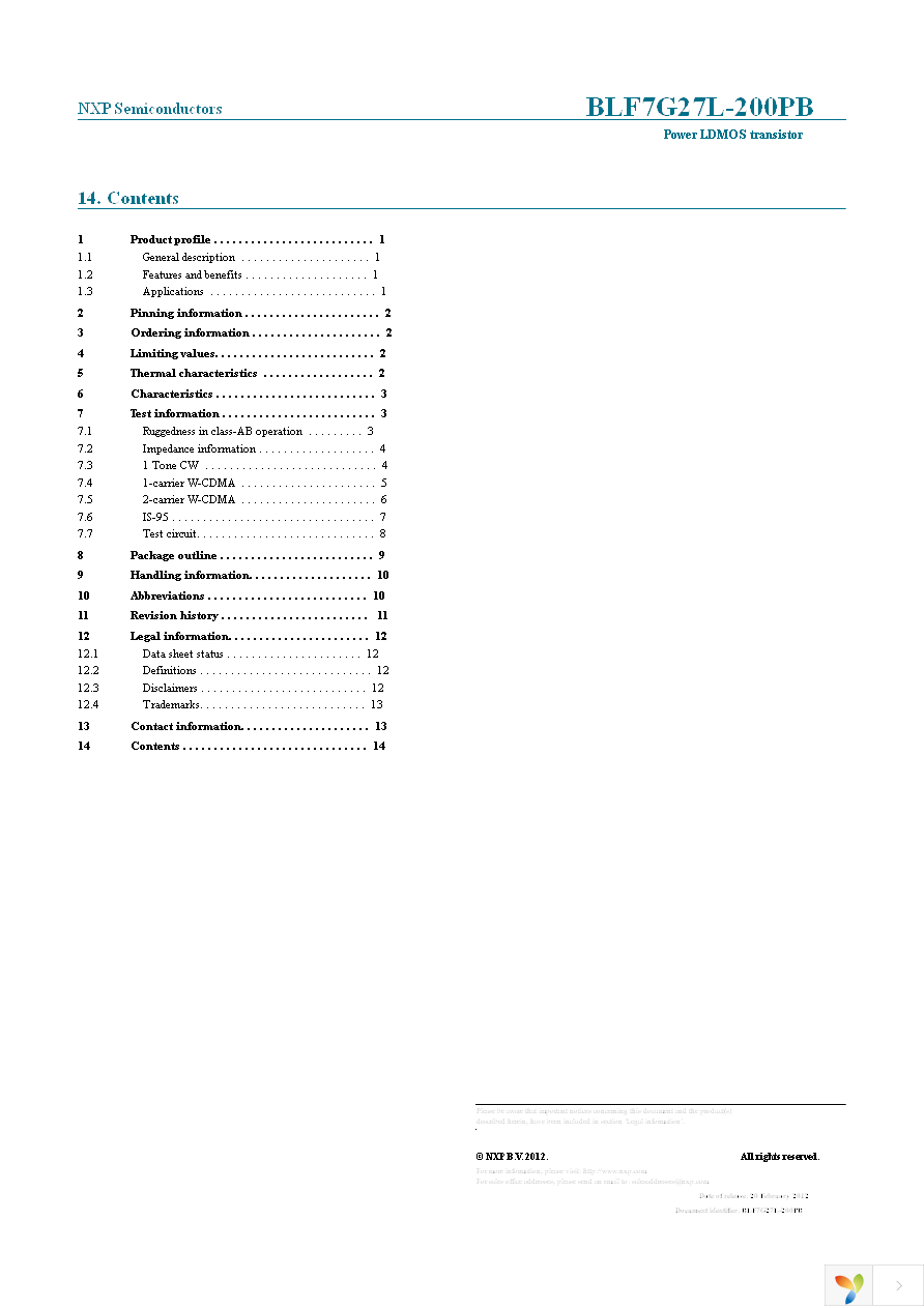BLF7G27L-200PB,118 Page 14