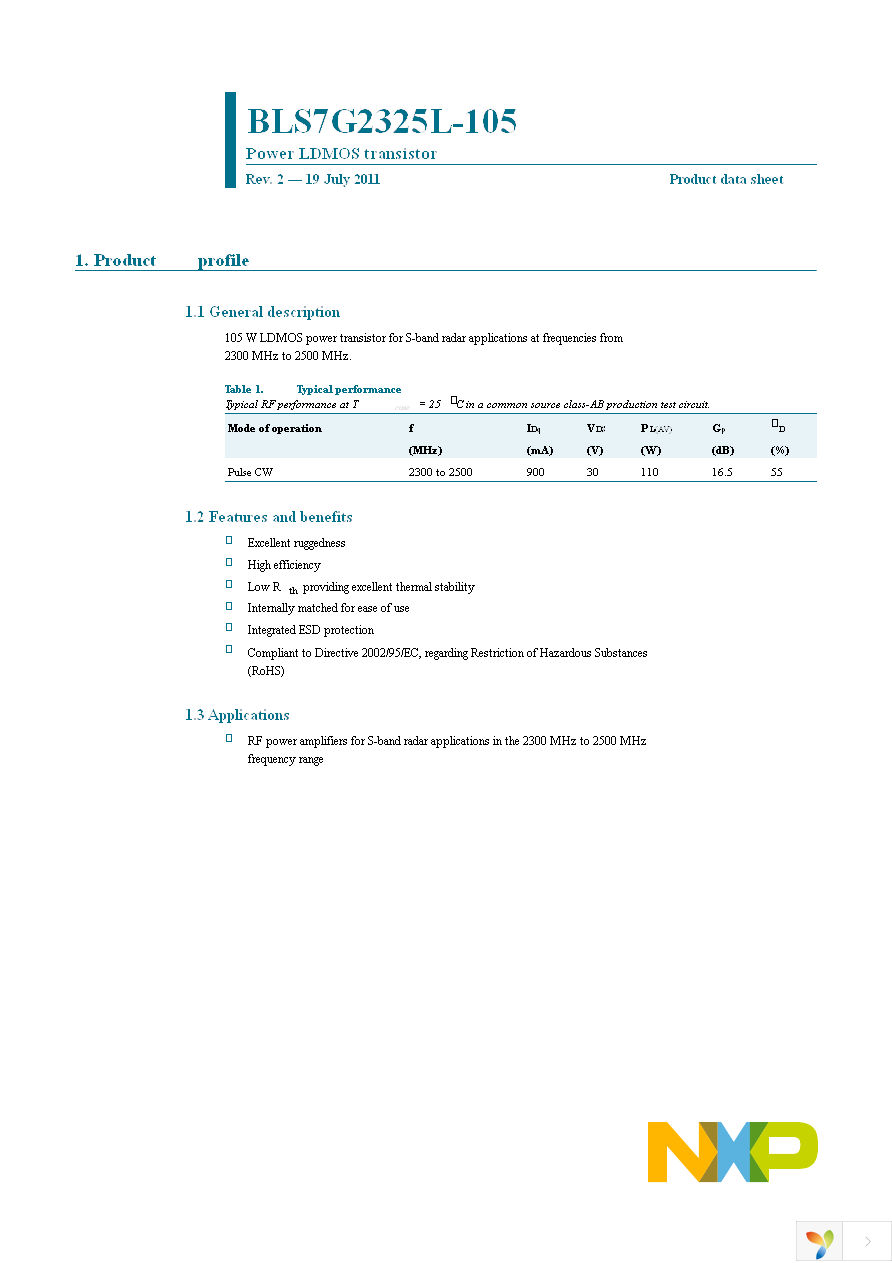 BLS7G2325L-105,112 Page 1