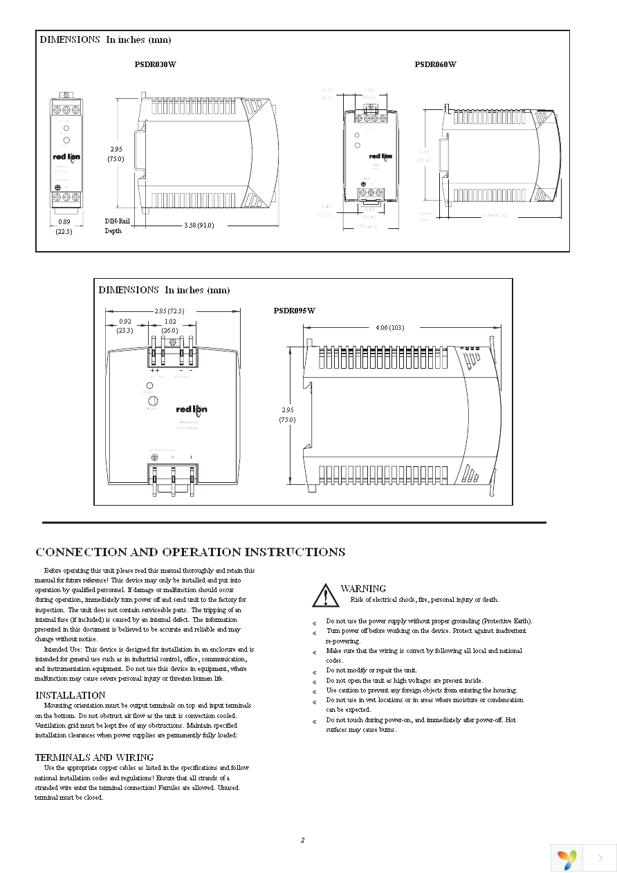 PSDR060W Page 2