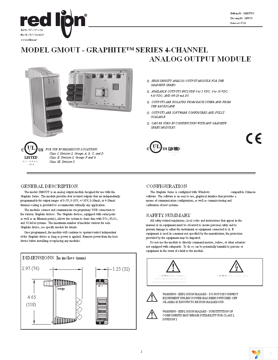 GMOUT400 Page 1